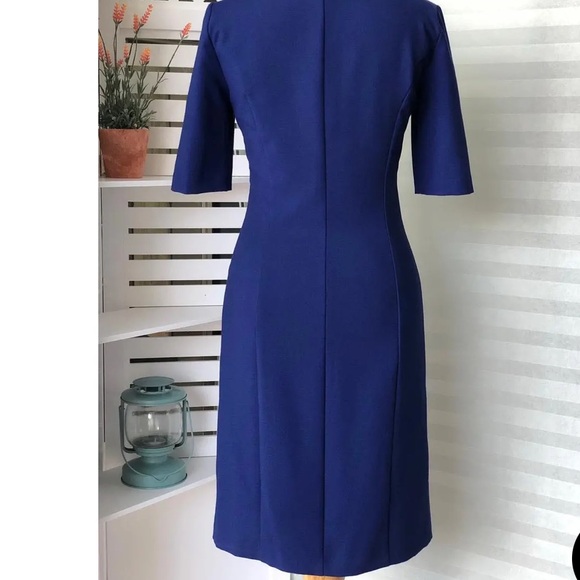 Love Moschino Blue Dress Black Bow Size 8 - Picture 4 of 10